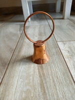 Interesting old copper bell (12x6.8x5.3 cm)