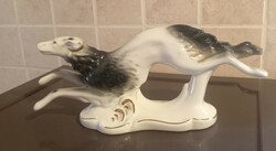 Large running greyhound, Romanian porcelain