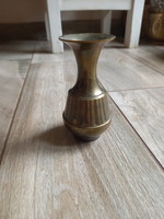 Interesting old bronze vase (11x5.8 cm)