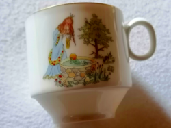 A rare frog king fairy tale cup