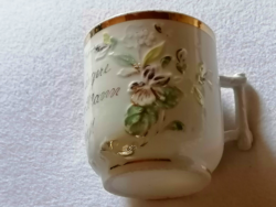 Antique plastic decorated commemorative cup