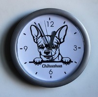 Chihuahua dog wall clock (100048)