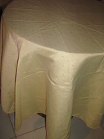 Wonderful round silk tablecloth with small pattern
