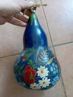 Painted old pumpkin folk craft product worn larger size decoration