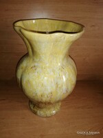 Öblös mázas kerámia váza - 27 cm magas, átm. 17 cm