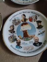 Háborús emlék tányérok