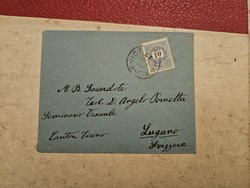1893-as 10 kr levél Luganó