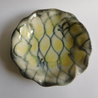Bau Keramik harlekin mintás art deco kerámia tál 26 cxm