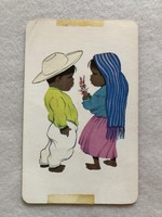 Régi gyerekes képeslap - Mexico