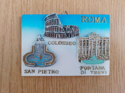 Roma 3D-s emlék, souvenir (akasztós, 10 x 7 cm.)