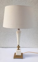 Hatalmas márvány-réz asztali lámpa ALKUDHATÓ Art deco design