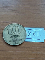 Hungarian People's Republic 10 forints 1985 aluminum-bronze xxi