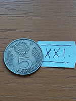 Hungarian People's Republic 5 forints 1984 copper-nickel xxi