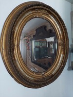 Biedermeier 1800 as évekből való tükör kerettel 100 x 85 cm