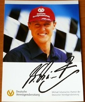 Michael Schumacher autograph card (original!)