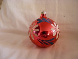 Old glass Christmas tree decoration - 1 pc 