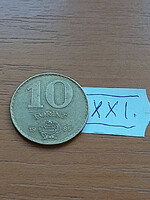Hungarian People's Republic 10 forints 1986 aluminum-bronze xxi