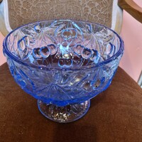 Barolac blue glass fruit bowl