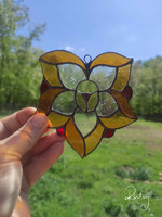 Stained glass ornament tiffany decoration daffodil