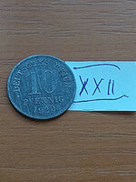German Empire deutsches reich 10 pfennig 1920 zinc, ii. William xxii