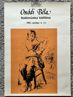 Onódi Béla festőművész Kiállítási Plakát 1982