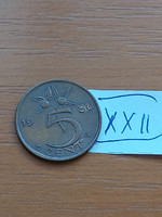 Netherlands 5 cents 1980 bronze, Queen Juliana xxii