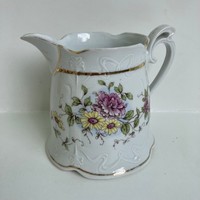 Beautiful flower-patterned, gilt-decorated porcelain spout - milk - cream