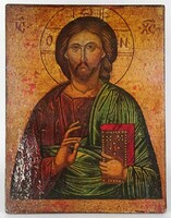 1R121 Jesus icon on wooden board 35 x 27 cm