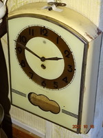 Retro art deco nature kitchen wall clock with old clock