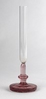 1R049 antique special slender glass violet vase 12.5 Cm