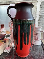 Ceramic vase sign. 37 Cm