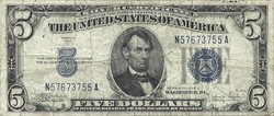 5 Silver dollars 1934 