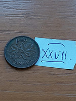 Canada 1 cent 1956 ii. Elizabeth, bronze xxvii