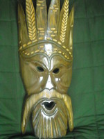 Wooden Indian wall mask, 55x20x8cm