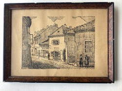 József Mechle (1893 - 1955) - street detail.