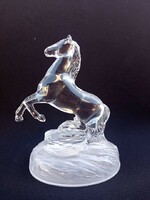 Francia Crystal d'Arques kristály ló szobor 16,5 cm