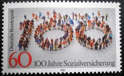 N1116 / Germany 1981 social legislation stamp postal clerk