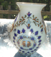 Zsolnay  porcelán perzsa mintás váza -kézi festés-arany kontúr-mesterszignóval