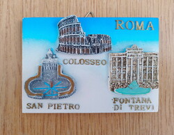 Roma 3D-s emlék, souvenir (akasztós, 10 x 7 cm.)