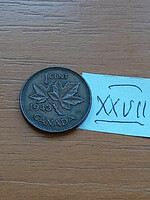Canada 1 cent 1943 vi. George, bronze xxvii