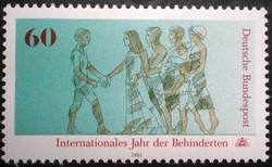 N1083 / Németország 1981 A fogyatékkal élők nemzetközi éve bélyeg postatiszta í