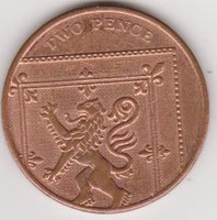 Egyesült Királyság  2 Pence (Royal Arms Shield Puzzle 2/6 (5th Portrait) JC) 2015