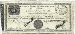 20 French Francs 1801 Rouen France 2.