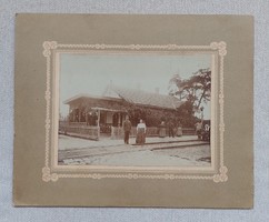 Jánosszállás vasútállomás kb. 100 éves fotó