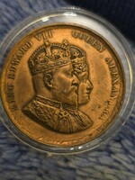 1902 woolwich edward vii very nice coronation bronze medal