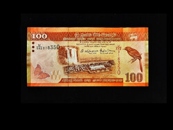 Unc - 100 rupees - sri lanka - 2016 (ornithological watermark!)