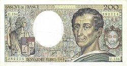 200 French francs 1992 France is beautiful