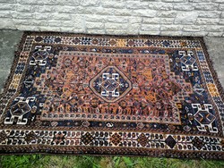 Antik Keleti szőnyeg nagy méretű Shiraz .  színes kézi csomozàsú !.Iràn