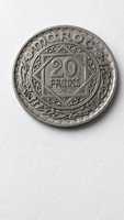 20 Francs 1947 Morocco
