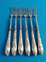 Silver 6-piece fondue fork